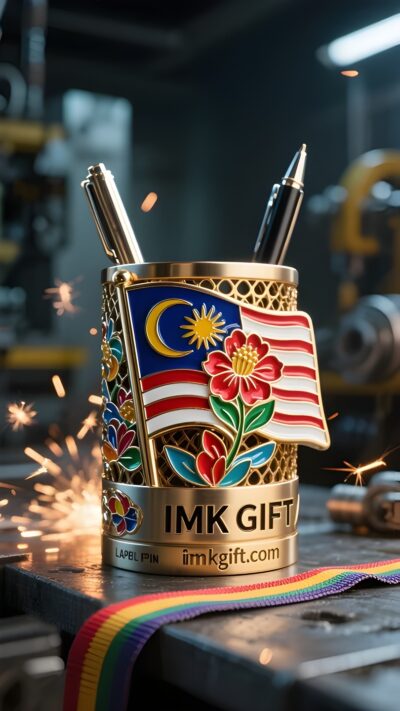 in981-Lambang-negara-dalam-pemegang-pena-biarkan-bunga-raya-mekar-di-atas-meja-perjuangan